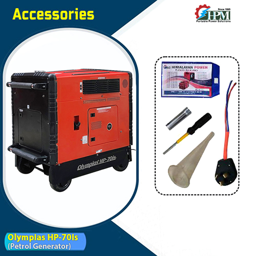 8 KVA Pure Sine Wave Inverter Petrol Generator with lpg, Model  Olympias HP-70is